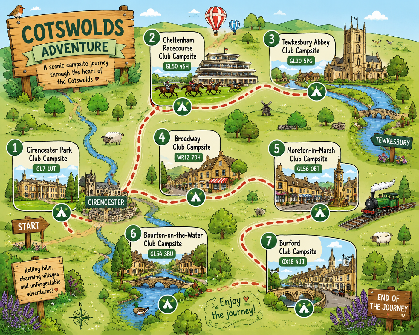 Cotswold Ring Map
